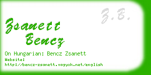 zsanett bencz business card